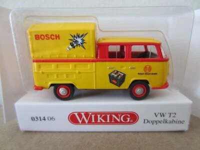 WIKING 0314 06 VOLKSWAGEN T2 BOSCH PROMO - el modelo es PLÁSTICO - HO o escala 1:87 Foto 1 de 2