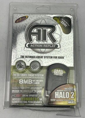 XBox Action Replay 8MB Memory Card with Exclusive HALO 2 Powersaves NIP / NEW - Image 1 of 4