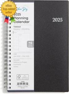 2025 Weekly and Monthly Planner Calendar Includes January 2025 December 2025 - Picture 1 of 6
