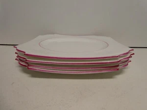 VINTAGGE AYNSLEY ART DECO POTTERY CHINA MADE IN ENGLAND SET OF 4 SIDE PLATES - Picture 1 of 5