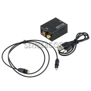 Digital Optical Coaxial Toslink Signal to Analog Audio Adapter Converter RCA - Bild 1 von 9