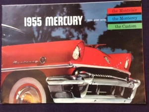 Original 1955 Vintage Mercury Brochure Montclair Monterey Custom #62 - Picture 1 of 12