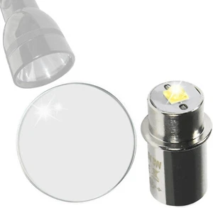 Kit HQRP: obiettivo vetro e lampadina LED 3W per torce cellulari 3D Maglite 2C 3C o 2D - Foto 1 di 12