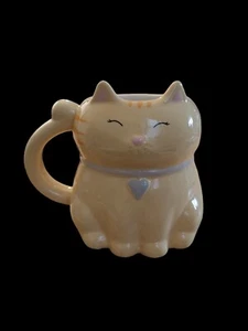 Decorative Yellow Cat Mug By Magenta Home - Picture 1 of 4