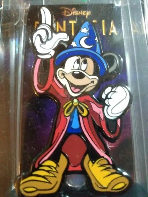 Estuche Coleccionable Figpin Disney Fantasía Hechicero Mickey Mouse #236 1ª Edición Foto 1 de 3