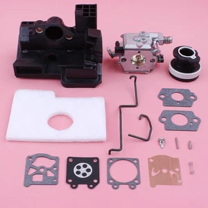 Carburetor For Stihl MS180 MS170 018 017 Walbro w Air Filter Housing Repair Kit - Picture 1 of 6