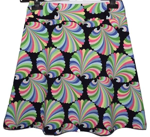 NWT Melly M Multicolor Elastic Waist Geometric Floral Pattern Skirt Size XS - Picture 1 of 6