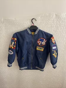 Sonic The Hedgehog 2 Vintage 1990’s Bomber Jacket - Children’s Size 7-8 - Picture 1 of 16