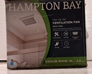 Hampton Bay 80 CFM Ceiling Bathroom Exhaust ventilation Fan 1004156168 - Picture 1 of 7