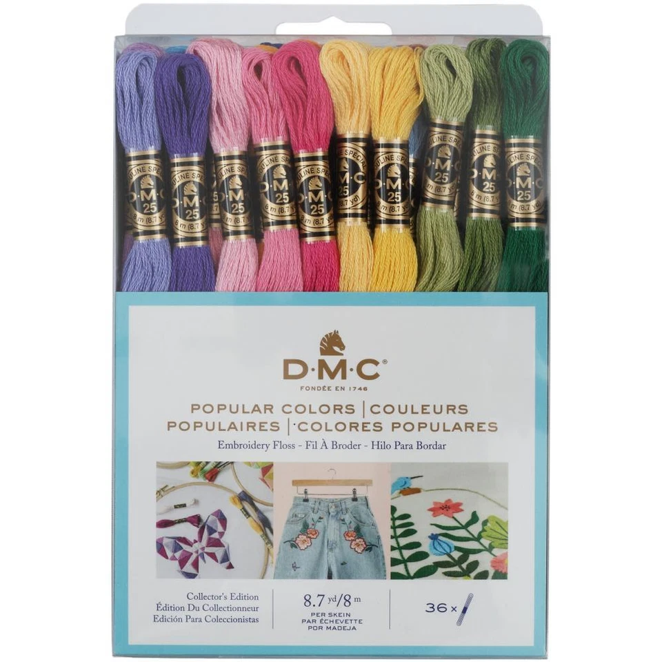 DMC Gold Collection Floss POPULAR COLORS 36pc Embroidery Cross Stitch 6 Strand - Image 1 of 1