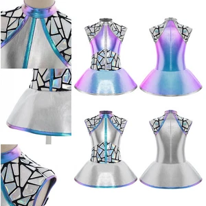 Niñas Vestido Extraterrestre Galaxia Cósmica Robot Vestido Lentejuelas Acampanado Línea A Vestidos de Baile - Imagen 1 de 33