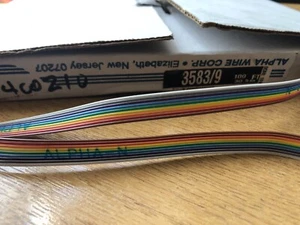 Cavo a nastro piatto filo arcobaleno IDC 9 vie 1,27 mm passo lunghezza 5 metri HM22 - Foto 1 di 1
