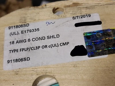 Cabo de segurança/alarme Advanced Digital 911806SD 18/6C Str blindado plenum/50 pés - Imagem 1 de 4