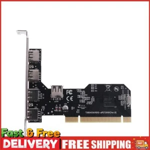 5 Ports USB 2.0 PCI Controllers Cards 480Mbps Adapters PCI Cards for Desktop ~ - Bild 1 von 12