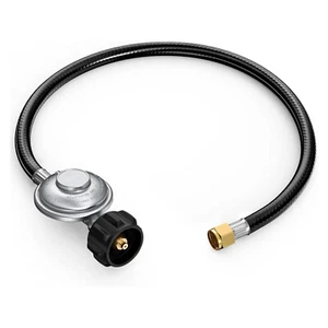 Propane Regulator with Hose 2FT Low Pressure 0-1Psi Propane Gas Grill Regulator - Picture 1 of 7