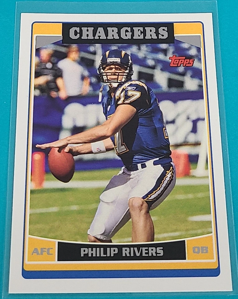 2006 Topps    #117 Philip Rivers San Diego Chargers Football Card U5 - Image 1 of 2