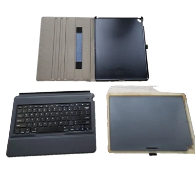 I Pad Pro Hard Case w/Stand & Rechargeable Keyboard & Smart Cover 2017 3 Pieces - Image 1 of 4