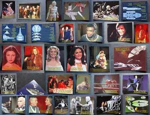 Juego completo de 72 tarjetas coleccionables Battlestar Galactica DART 1996 cromadas - Imagen 1 de 2