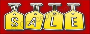 1.5'X4' SALE BANNER Outdoor Indoor Sign Retail Liquidation Clearance Big Savings - Picture 1 of 3