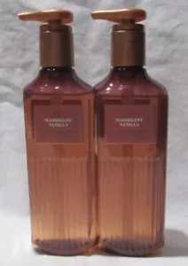 White Barn Bath & Body Works Cleansing Gel Hand Soap Lot of 2 MAHOGANY VANILLA - Picture 1 of 4