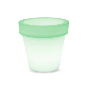 Vaso Led luminoso decorativo da giardino 1W RGBW 35,5x32,5 cm IP54 a batteria - Foto 1 di 5