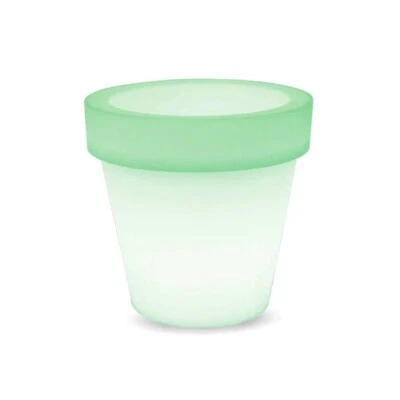 Vaso Led luminoso decorativo da giardino 1W RGBW 35,5x32,5 cm IP54 a batteria - Immagine 1 di 4
