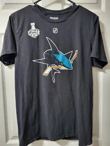 Reebok Pavelski 2016 Stanley Cup Finale San Jose Haie Herren Größe L schwarz Shirt - Bild 1 von 13