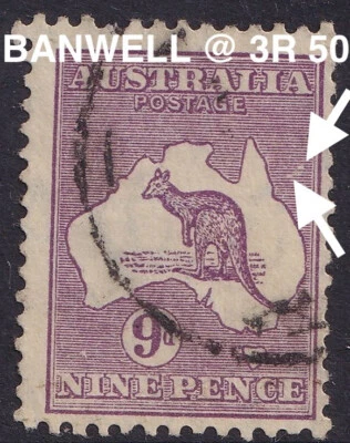 9d KANGAROO BANWELL SHADING CAPE VERY GOOD FINE USED VG - FU CofA @ 3R50 CV $100 - Image 1 of 3