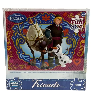 Disney Frozen Friends "La primavera está en el aire" diversión familiar tamaño 300 piezas rompecabezas mega Foto 1 de 3