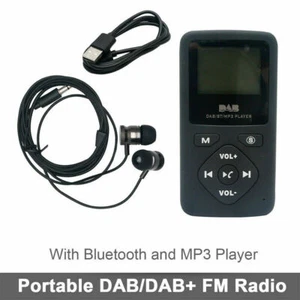 Personal Portable Pocket Digital DAB/DAB+ FM Radio Earphone Bluetooth MP3 Player - Picture 1 of 9