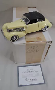 Franklin Mint 1937 Cord 812 Phaeton Coupe Yellow 1/24 Diecast Car - Picture 1 of 7
