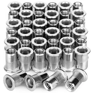 40 Pezzi Dadi per Rivetti 1/4”-20 Acciaio Inox Inserto Filettato Dado 1/4 - Foto 1 di 12
