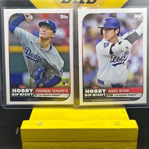 2024 Topps Hobby Rip Night Shohei Ohtani 23 & Yoshinobu Yamamoto 35 RC Dodgers - Bild 1 von 5