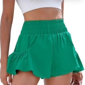 B Boutique Verde Bolsillos Cintura Alta Mujer’s Pantalones Cortos Deportivos Talla Mediana (Bin D) - Imagen 1 de 7