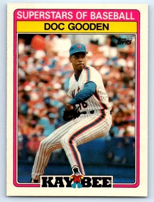 1989 Topps Kay-Bee Superstars of Baseball #14 Doc Gooden New York Mets - Image 1 of 2