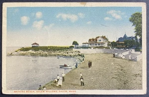 Badestrand Salem Willows Salem Massachusetts MA Postkarte - Bild 1 von 2