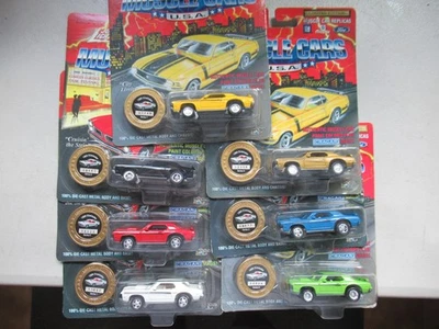7 Diferentes Johnny Lightning Muscle Cars EE. UU. 1969 Mercury Cougar Eliminator 1:64 Foto 1 de 4
