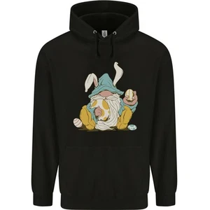 Pascua Gnomo Con Huevos Y Orejas de Conejo Hombre 80% Algodón Sudadera Capucha - Imagen 1 de 21