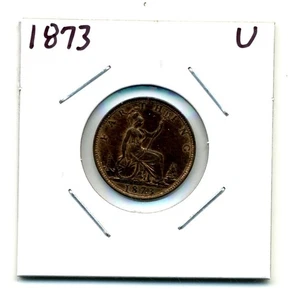 Großbritannien. Farthing. 1873 Stempelglanz rot und braun - Bild 1 von 2