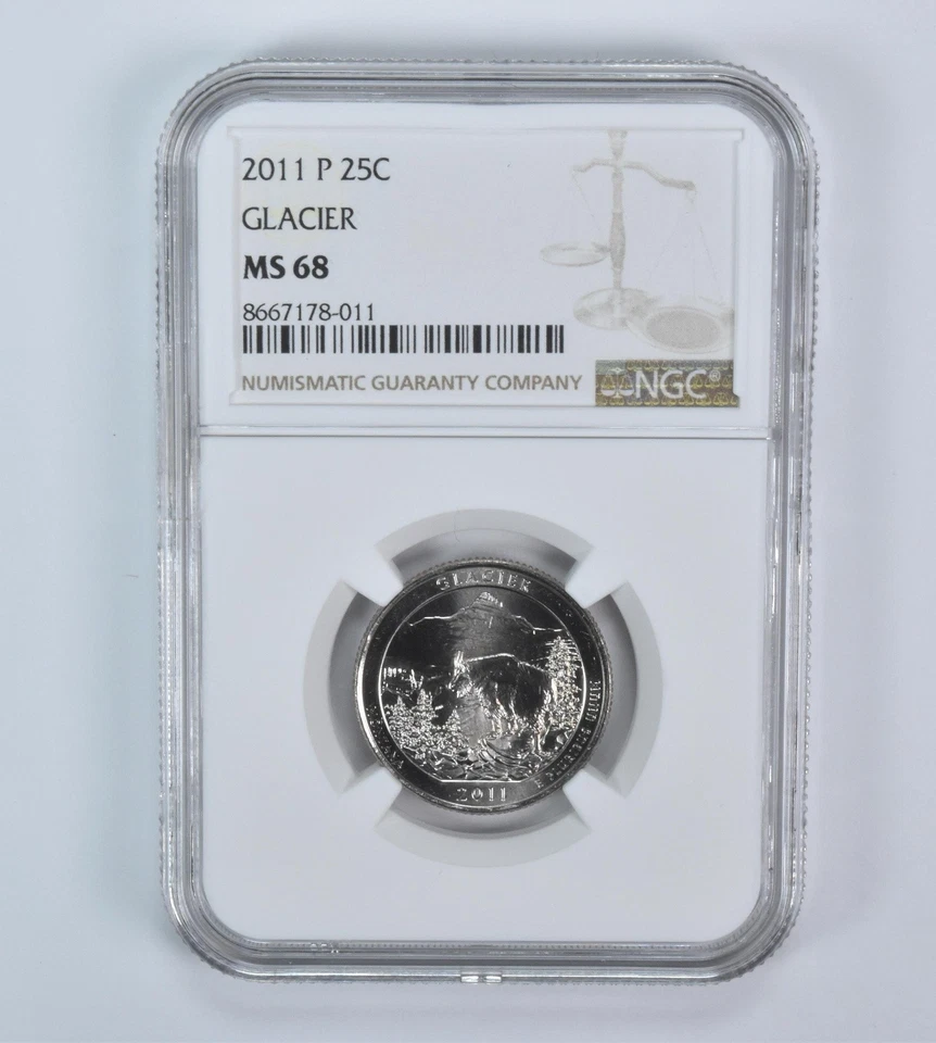 2011-P Washington Quarter ATB Glacier MS68 NGC *2040 - Image 1 of 4