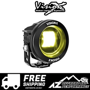 Vision X 3″ Round CG2 SAE LED Light Cannon Yellow 2160 Lumens 20W 1.67A - Picture 1 of 4