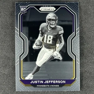 Justin Jefferson Panini Prizm 2020 variación negativa novato #398 - Imagen 1 de 3
