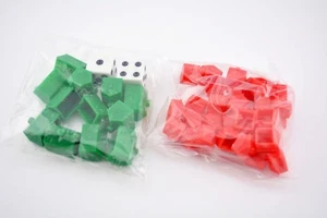 Monopoly A Christmas Story game part pieces - houses hotels & dice - Picture 1 of 1