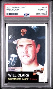 WILL CLARK - 2021 Topps Living Set #415 | Icono de los Gigantes de San Francisco - PSA 10 - Imagen 1 de 3