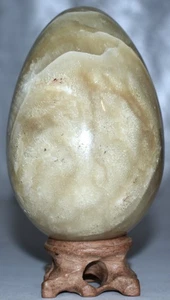 Gorgeous Calcite Egg w/Stand 4.05"/657 Grams - Picture 1 of 4