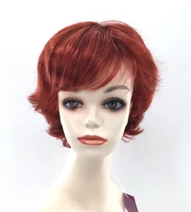 STUDIO PERÜCKEN Premium Severance HELLY R Halloween Kostüm Perücke Rot Leslie S - Bild 1 von 4