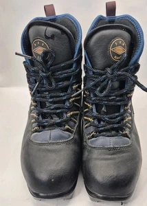 Vintage Merrell Thinsulate Blazer Cross Country Ski Boots Black Blue Women’s 7.5 - Picture 1 of 10