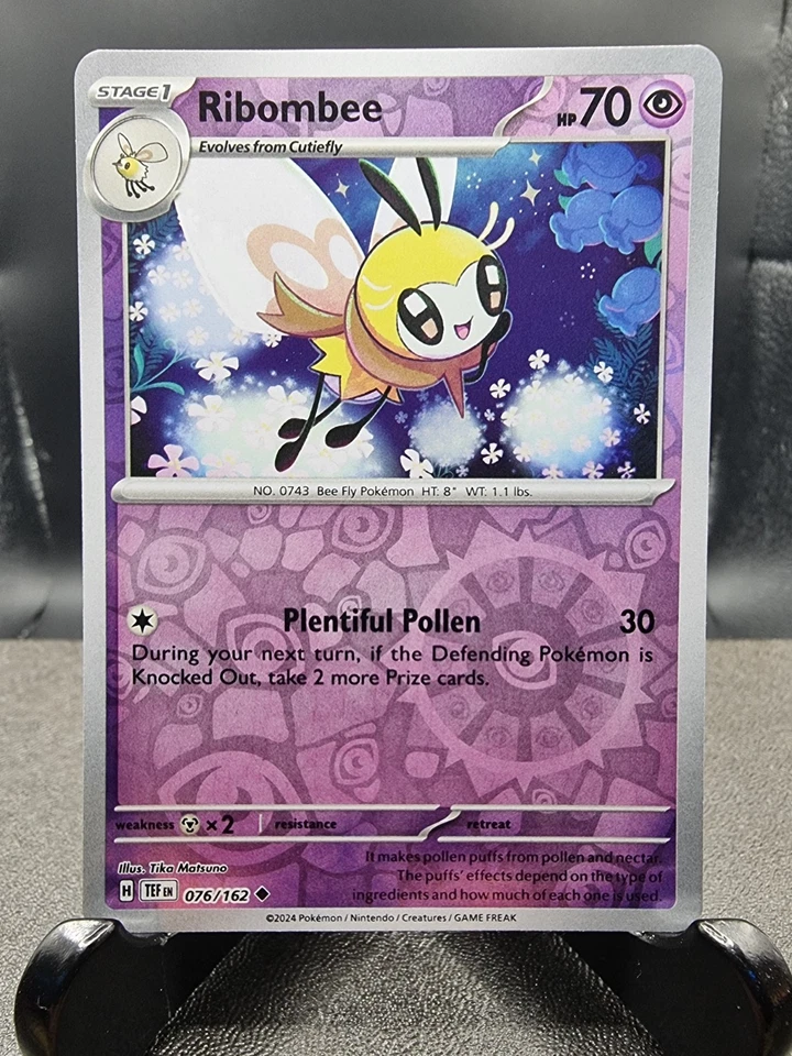 Ribombee 076/162 Sv05: Temporal Forces Reverse Holo Pokemon Tcg - Image 1 of 1