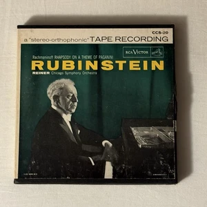 Rubinstein Reiner Rhapsody On A Theme By Paganini/1956 RCA CCS-20 Reel to Reel - Picture 1 of 5