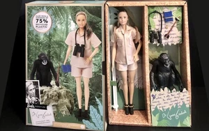 2022 Dr Jane Goodall Barbie Puppe Inspiring Women Serie Schimpanse OVP - Bild 1 von 4